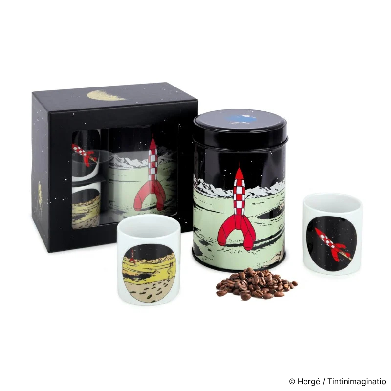 Coffret café bio + 2tasses lune