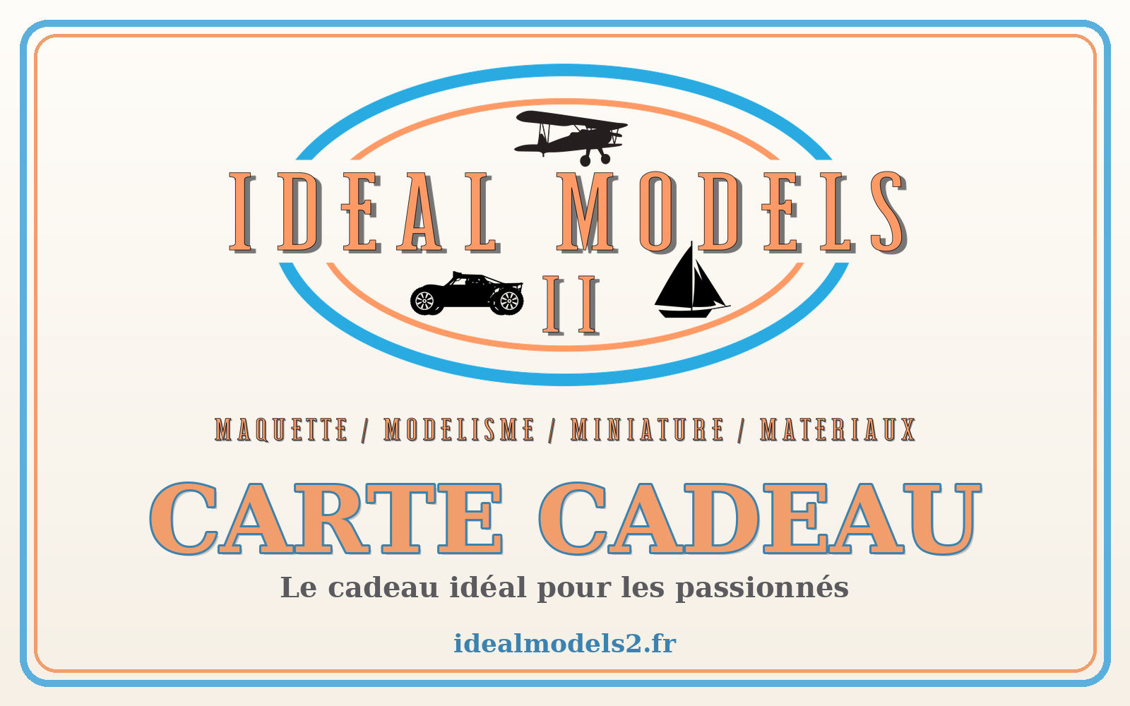 carte cadeau IDEAL MODEL'S2