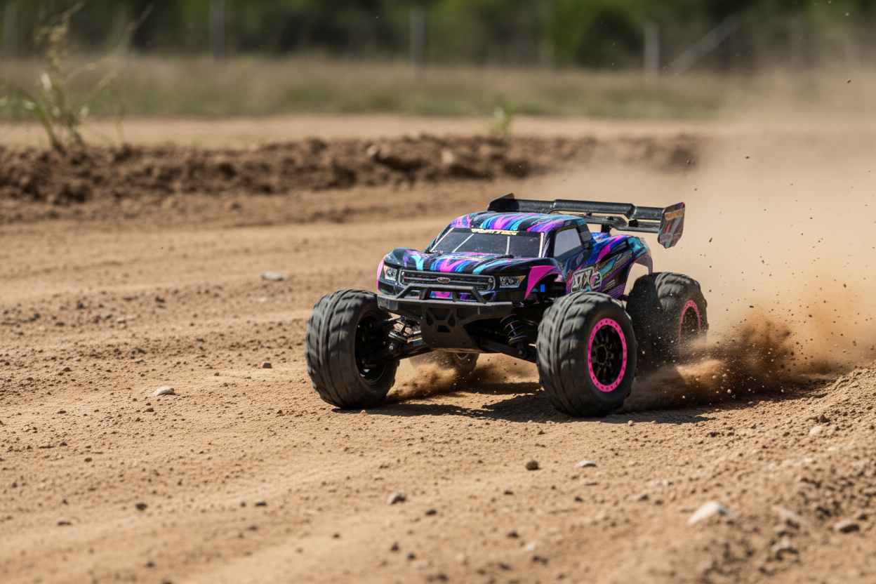 Funtek STX G2 violet en mouvement