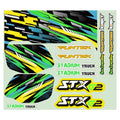 Planche stickers verte Funtek STX (FTK21080)